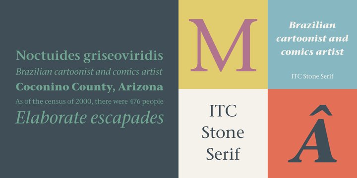 Przykład czcionki ITC Stone Serif Medium
